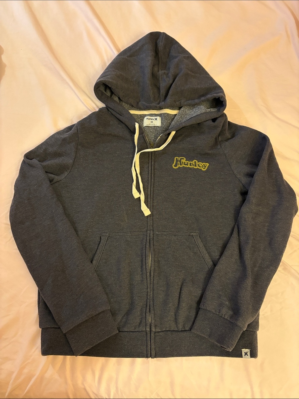Hurley Zip-Up Hooded Sweatshirt - XS